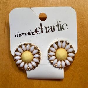 Yellow Flower Earrings